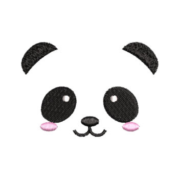 Panda Bear Face Machine Embroidery Design