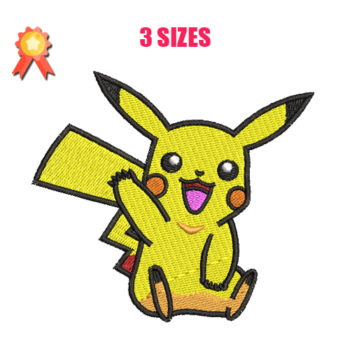 Pikachu 2 Machine Embroidery Design