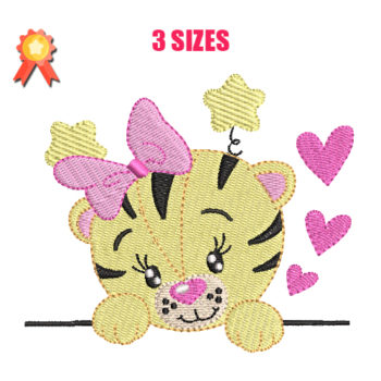 Baby Tiger Machine Embroidery Design