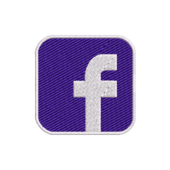 Facebook Logo Machine Embroidery Design