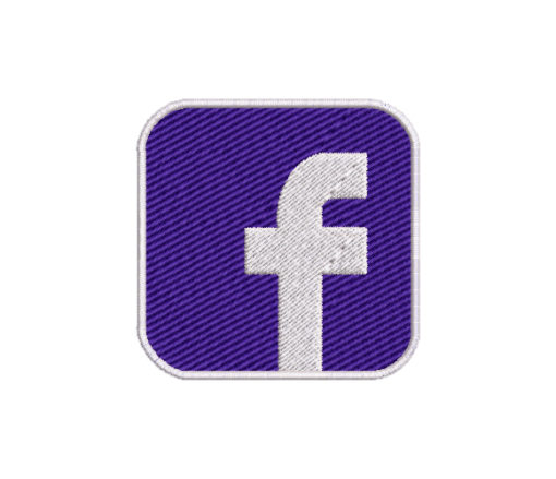 Facebook Logo Machine Embroidery Design