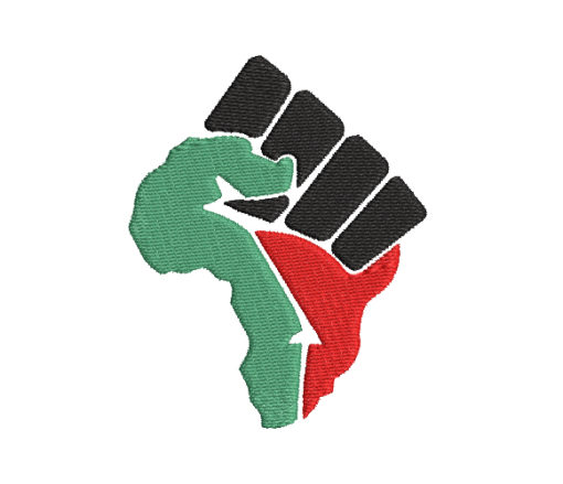 Fist Hand Africa Machine Embroidery Design