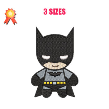 Mini Batman Machine Embroidery Design