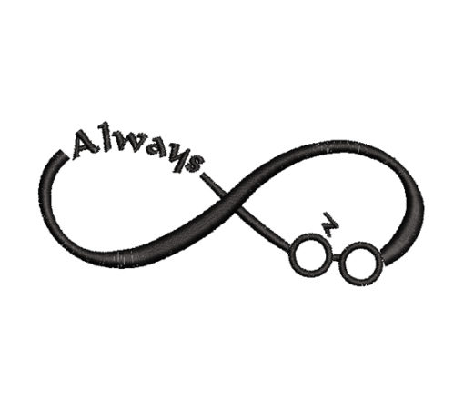 Always Harry Potter Machine Embroidery Design