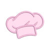 Chef Hat Applique Machine Embroidery Design