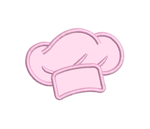 Chef Hat Applique Machine Embroidery Design