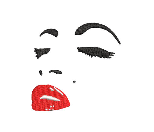 Marilyn Monroe Machine Embroidery Design