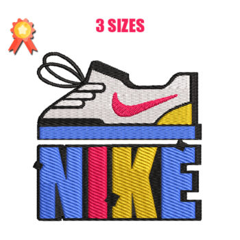 Nike 5 Machine Embroidery Design
