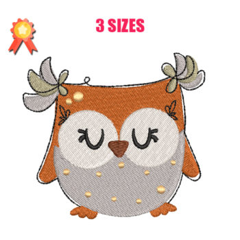 Whimsy Owl Machine Embroidery Design