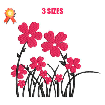 Wildflowers Machine Embroidery Design