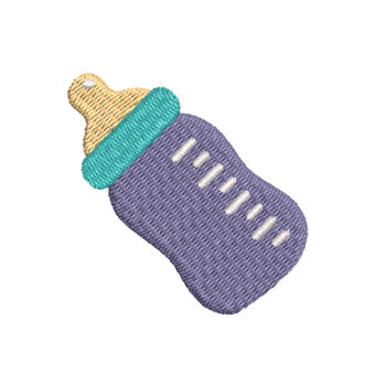 Baby Bottle Machine Embroidery Design