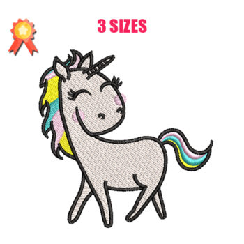 Cute Unicorn Machine Embroidery Design