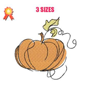 Pumpkin 5 Machine Embroidery Design