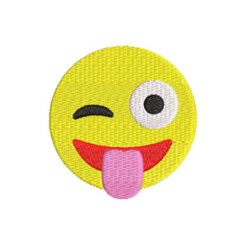 Tongue Out Machine Embroidery Design