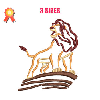 Lion King's Simba Machine Embroidery Design