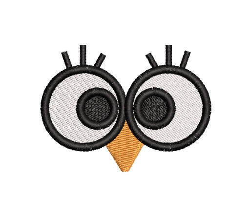 Owl Eyes Machine Embroidery Design