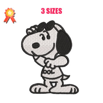 Snoopy Cool Machine Embroidery Design