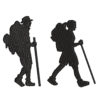 Hiking Silhouette Machine Embroidery Design