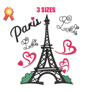 Paris 2 Machine Embroidery Design