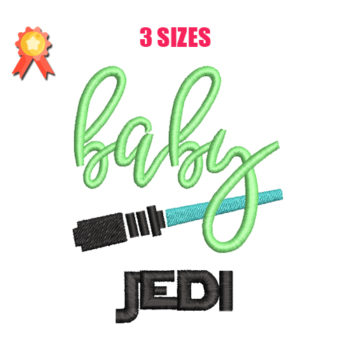 Baby Jedi Machine Embroidery Design