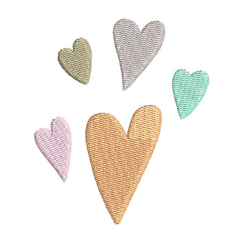 Hearts 2 Machine Embroidery Design