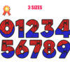 Spiderman Numbers Machine Embroidery Design