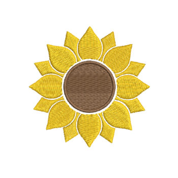 SunFlower 2 Machine Embroidery Design