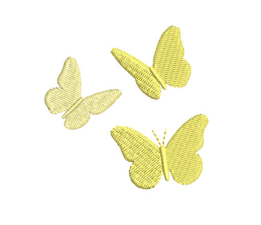 Cute Butterflies Machine Embroidery Design
