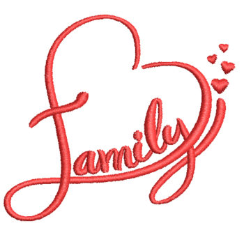 Family 2 Machine Embroidery Design
