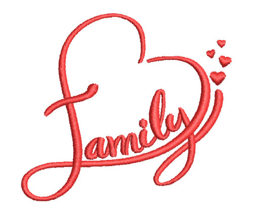 Family 2 Machine Embroidery Design