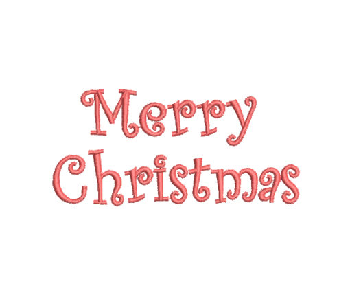 Merry Christmas 2 Machine Embroidery Design