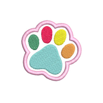 Paw Print 3 Machine Embroidery Design