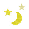 Star And Moon Machine Embroidery Design