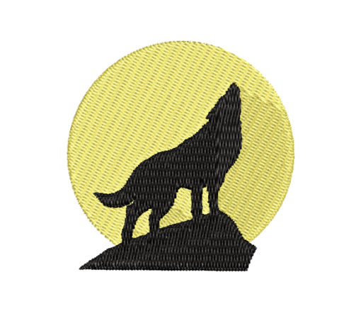 Wolf 5 Machine Embroidery Design