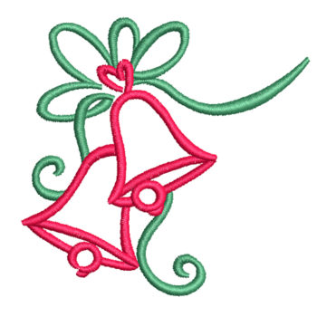 Christmas Bells Machine Embroidery Design