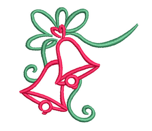 Christmas Bells Machine Embroidery Design