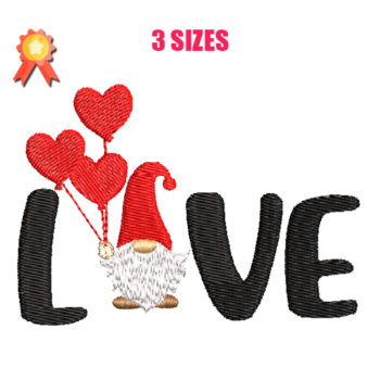 Love 5 Machine Embroidery Design