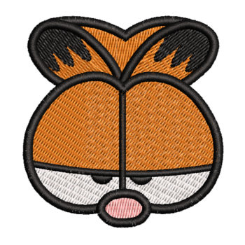 Garfield Face Machine Embroidery Design