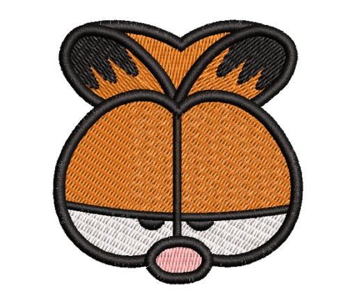 Garfield Face Machine Embroidery Design