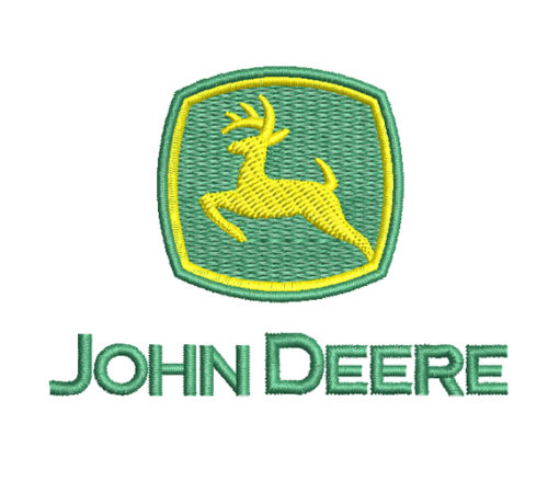 John Deere Logo Machine Embroidery Design