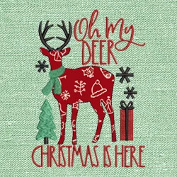 christmas embroidery design