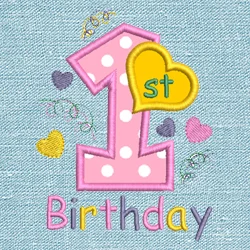 happy Birthday embroidery design