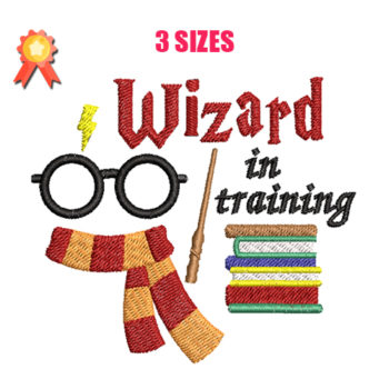 Wizard In Training Machine Embroidery Design