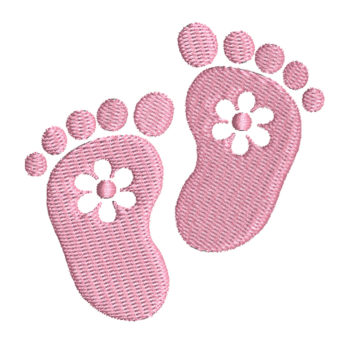 Baby Feet 3 Machine Embroidery Design