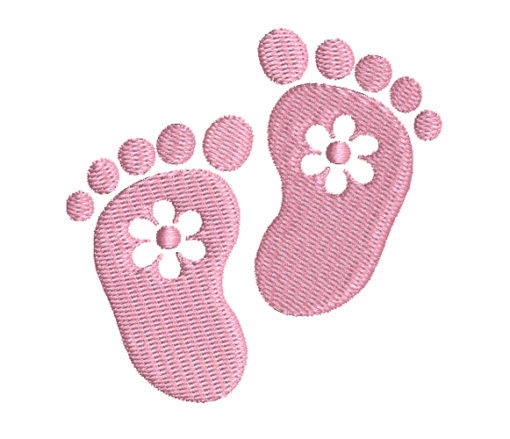 Baby Feet 3 Machine Embroidery Design