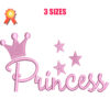 Princess 3 Machine Embroidery Design