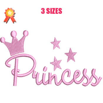 Princess 3 Machine Embroidery Design