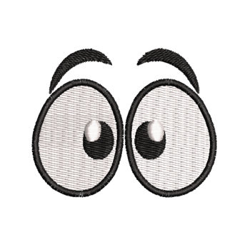 Surprised Eyes Machine Embroidery Design