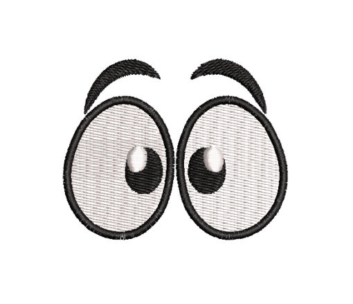 Surprised Eyes Machine Embroidery Design