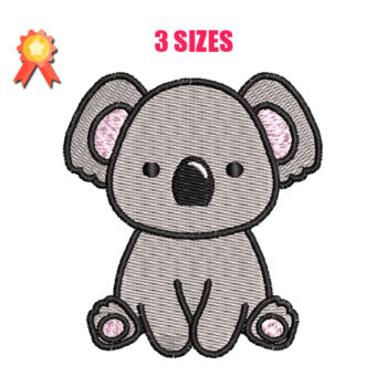 Cute Koala Machine Embroidery Design